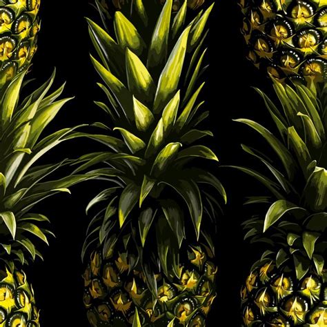 Premium Vector Seamless Colorful Pineapple Pattern