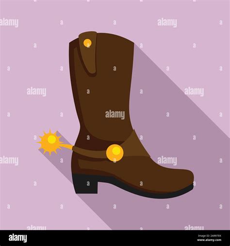 Cowboy Boot Icon Flat Illustration Of Cowboy Boot Vector Icon For Web