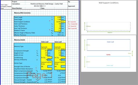 Reinforced Masonry Wall Design Spreadsheet Civilweb Spreadsheets