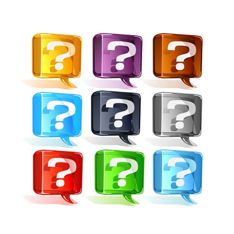 Colorful Free Vector Question Marks Download Free Vector Art Stock