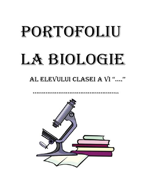 Portofoliu Biologie Cl6