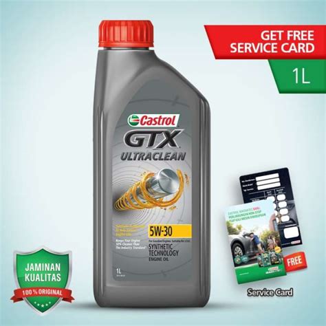 Jual Oli Mesin Mobil Castrol Gtx 5W 30 Ultra Clean Kemasan 1L Di Seller