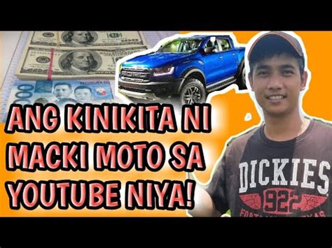 Ep Magkano Ang Sahod Ni Macki Moto Sa Kanyang Youtube Youtube