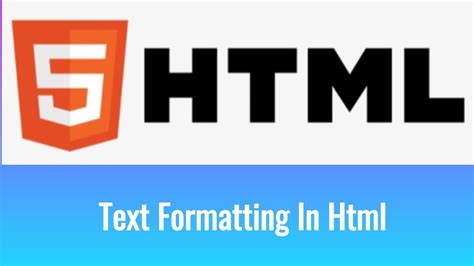 HTML Tutorial For Beginners Text Formatting In Html Bold Italic