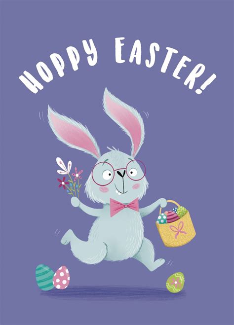 Hoppy Easter Bunny Card Scribbler