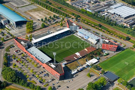 aerial view | Football stadium Timmermans Infra Stadion the Vliert, (de ...