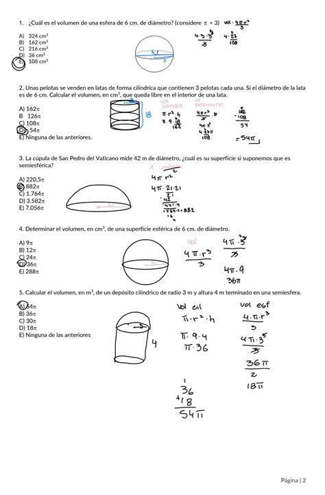 Solution Rea Y Volumen De Cuerpos Geom Tricos Gu A Resuelta Studypool