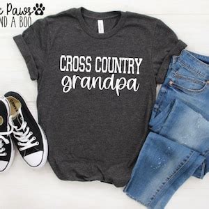 Cross Country Grandpa T Shirt Cross Country Mom Shirt Xc Etsy