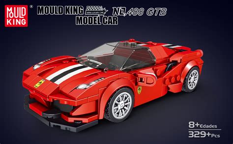 Mould King Speed Champions Racing Car Building Sets With Acrylic