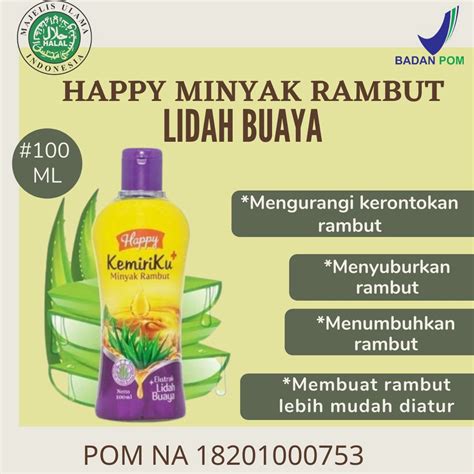 Jual Minyak Rambut Happy Lidah Buaya Shopee Indonesia