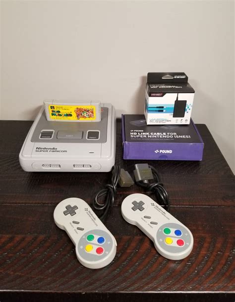 Super Famicom Console With Super Mario World 2 Original Controllers