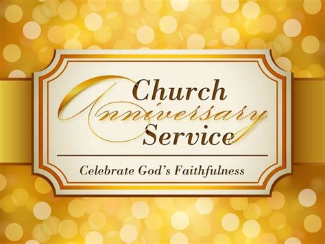 Church Anniversary Background