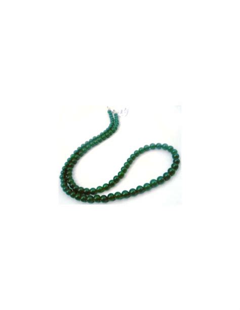 Collier En Jade Nephrite Mm Longueur Cm