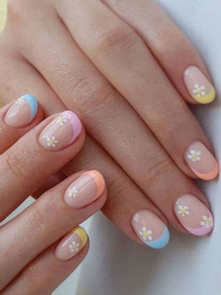 Short Pastel Daisy Nails Pictures Photos And Images For Facebook