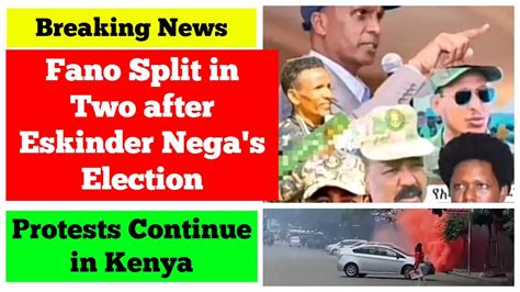 Breaking News Ethiopia Fano Groups Split In Two After Eskinder Nega S