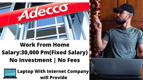 Earn30000 M Work From Home Jobs 2021 Adecco Off Campus Placement