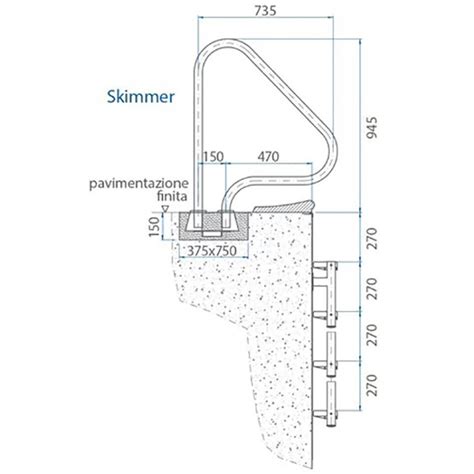 Scaletta Piscina Interrata Pezzi Airone Special Nepo Piscine