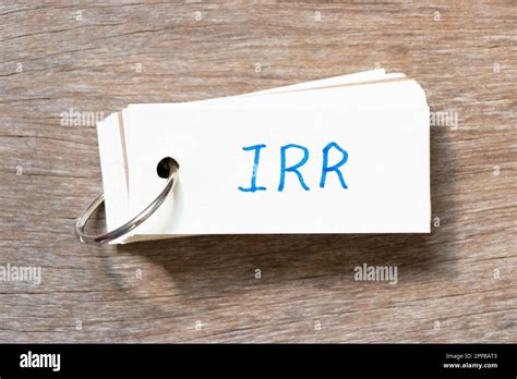 flash card  handwriting  word irr abbreviation  internal rate