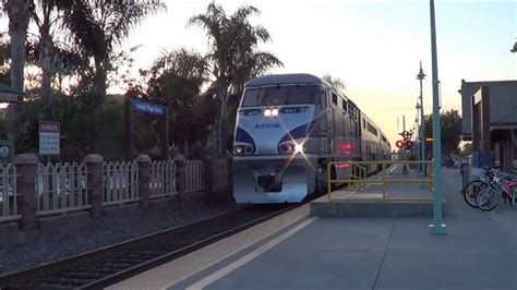 Amtrak Surfliner 784 Flies Through Carlsbad Village 4 14 12 YouTube