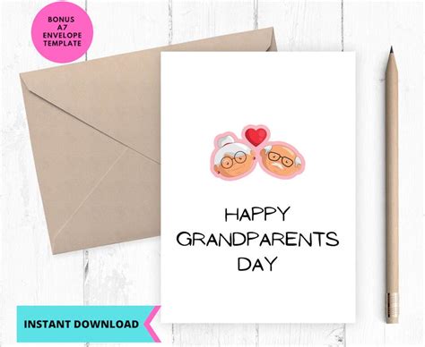 grandparents day card template