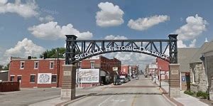map  sedalia missouri   december  streets landmarks