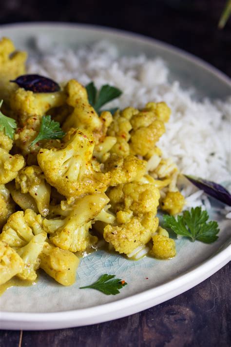 Curry De Chou Fleur Au Lait De Coco