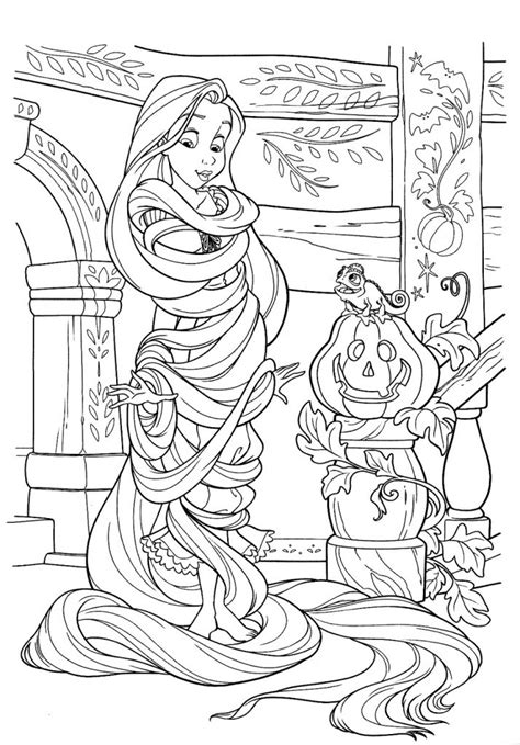 Tangled Rapunzel Color Pages Printable Activity