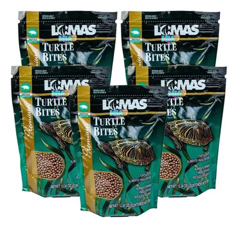 Alimento Tortuga reptil Bolitas Turtle Bites 350g 5 Bolsas Envío gratis