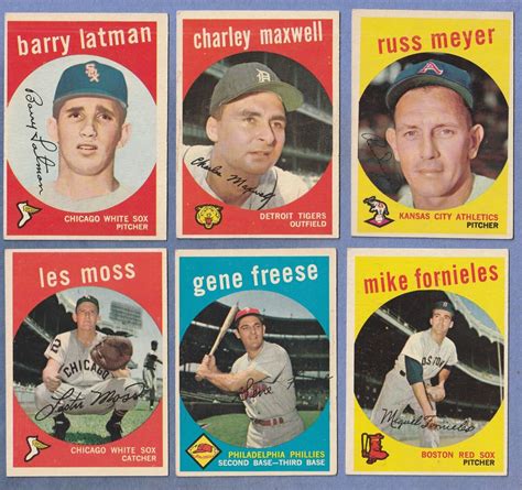 51 1959 TOPPS LOT EXMT If Any To NM Or Better NICE SHARP CARDS SEE