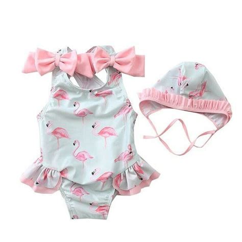 Baby Mädchen Flamingo Bademode Bikini Badeanzug Ba Vicedeal