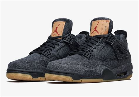 Levi's x Air Jordan 4 Black AO2571-001 Official Images | SneakerNews.com