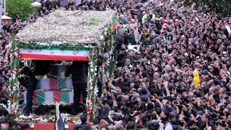 Thousands Gather At Iranian Presidents Funeral Procession Timber Times