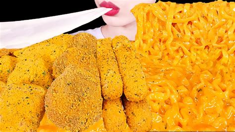 Asmr Mukbangcheesy Carbo Fire Noodles Chicken Cheese Ball Cheese Stick