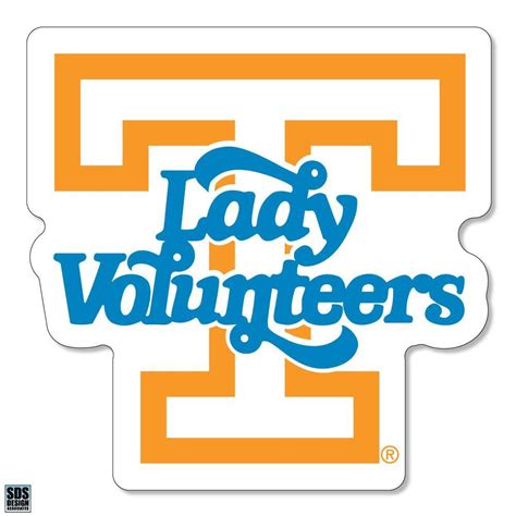 Lady Vols Tennessee Lady Vols 12 Logo Decal Orange Mountain