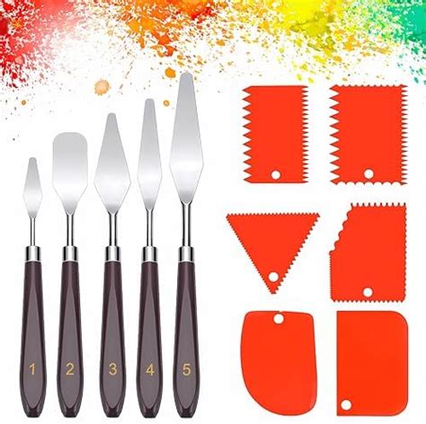 11 Piece Spatula Acrylic Painting Structure Paste Canvas Spatula Set