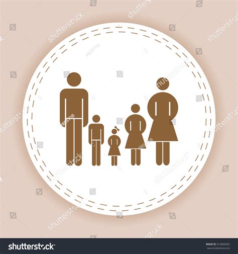 Family Graphic Design Vector Illustration Stock Vector (Royalty Free ...