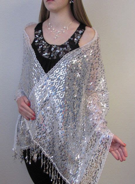 Chiffon Silk Embellished Shiny Dressy Shawls And Wraps On Sale At Ye