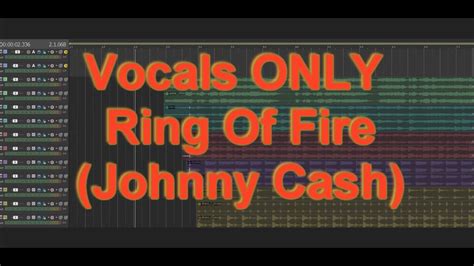 Vocals Only Ring Of Fire Johnny Cash Youtube