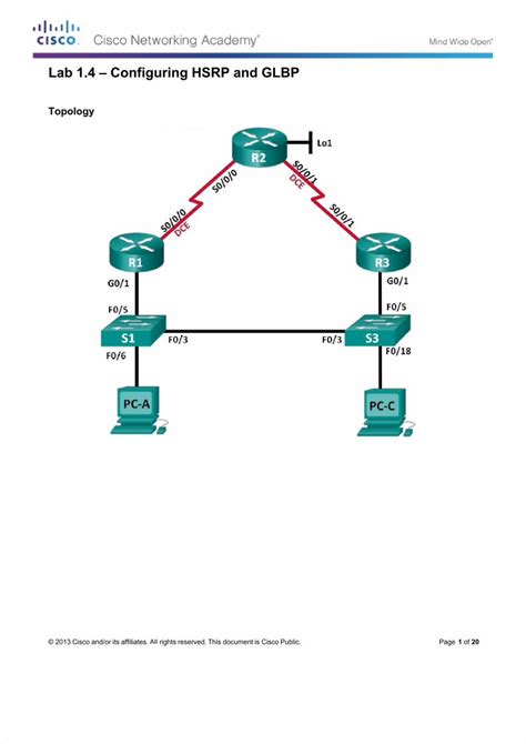 PDF Lab 1 4 Gns3 Configuring Hsrp And Glbp Ilm DOKUMEN TIPS