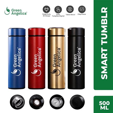 Jual Green Angelica Smart Tumblr Termos Air Minum Ml Stainless Steel