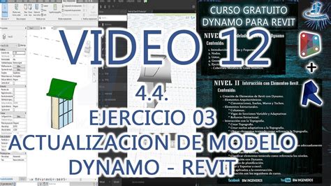 Video Actualizar Modelo Dynamo Revit Curso Dynamo Para