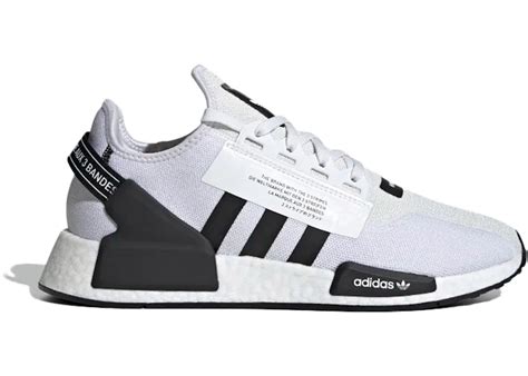 Adidas Nmd R1 V2 White Black Stripes Men S Gx6368 Us