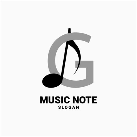 Letter G With Music Note Vector Logo Design 6863539 Vector Art At Vecteezy