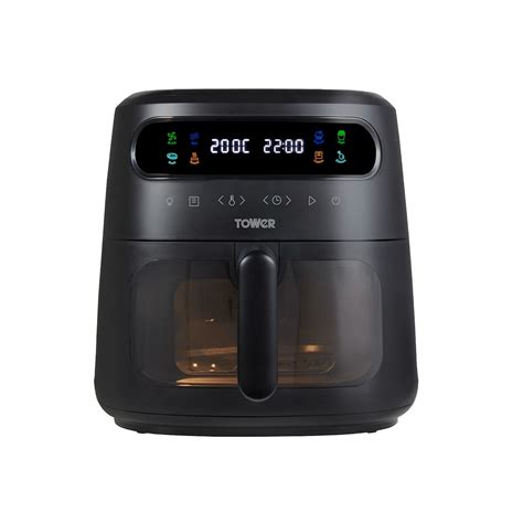 Vortx Vizion 6l Air Fryer With Colour Digital Display T17124 Black