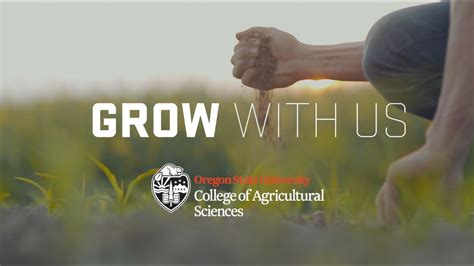 College Of Agricultural Sciences At Oregon State University Youtube