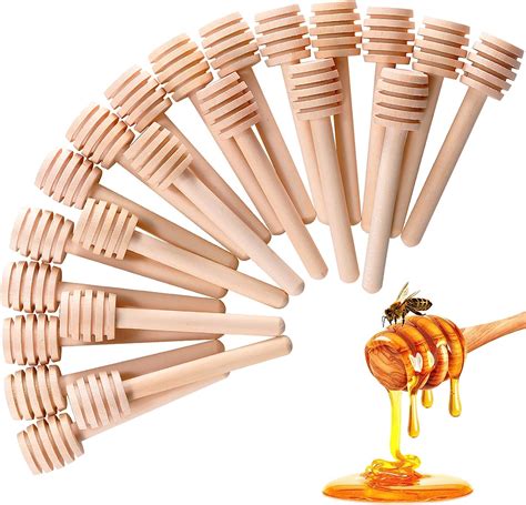 Amazon Pcs Honey Dipper Sticks Inch Mini Wooden Honeycomb