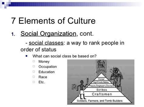 7 Elements Of Culture