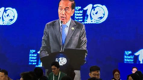 Jokowi Tawarkan 4 Inisiatif Baru Indonesia Di KTT World Water Forum