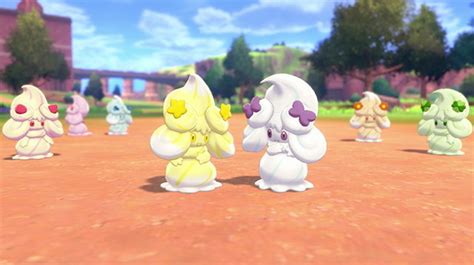 『ポケモン ソード・シールド』スターリボンアメざいく新登場で「マホイップ」の見た目が増加！キョダイマックス個体の「マホミル」大量出現中