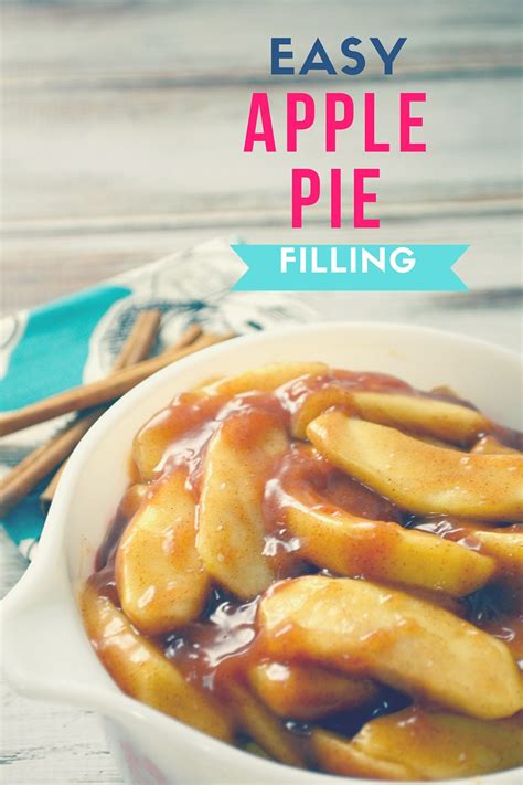 Easy Apple Pie Filling - Pink Cake Plate